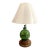 Vintage Nautical Ship in a Bottle Table Lamp With Green Glass Maritime Diorama For Sale