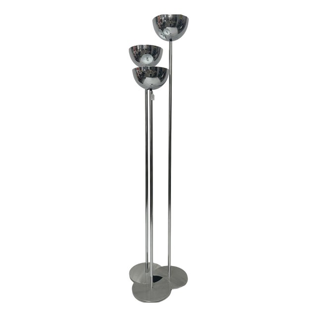 3-Bulb Floor Lamp from Lamperti, 1970s For Sale