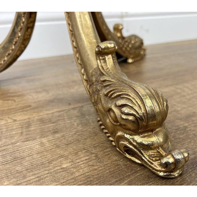 Vintage French Ornate Brass Coat Rack For Sale - Image 10 of 14