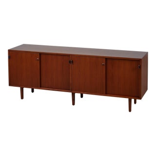 1950s Florence Knoll Walnut Credenza For Sale