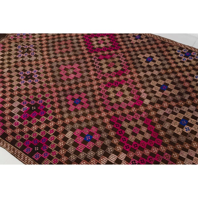 Oushak Vintage Oversize Kilim Rug For Sale - Image 6 of 10