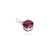 Petite Natural Ruby Diamond Solitaire Pendant for Her For Sale - Image 4 of 12