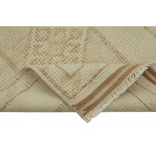 Beige Bohemian Runner Rug For Sale - Image 6 of 7