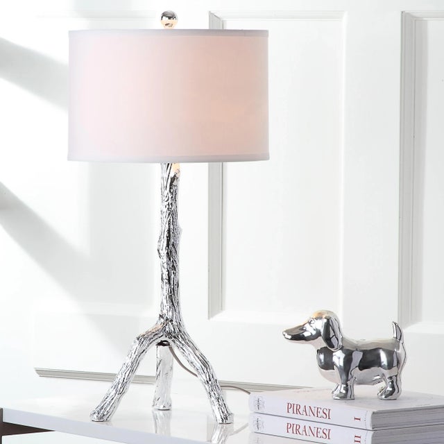 2020s 29-Inch H Branch Table Lamp in Silver - a Pair For Sale - Image 5 of 9