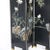 Ebonized Chinoiserie Decorated Four Panel Landscape Screen with Garden, 20th Century For Sale - Image 10 of 13
