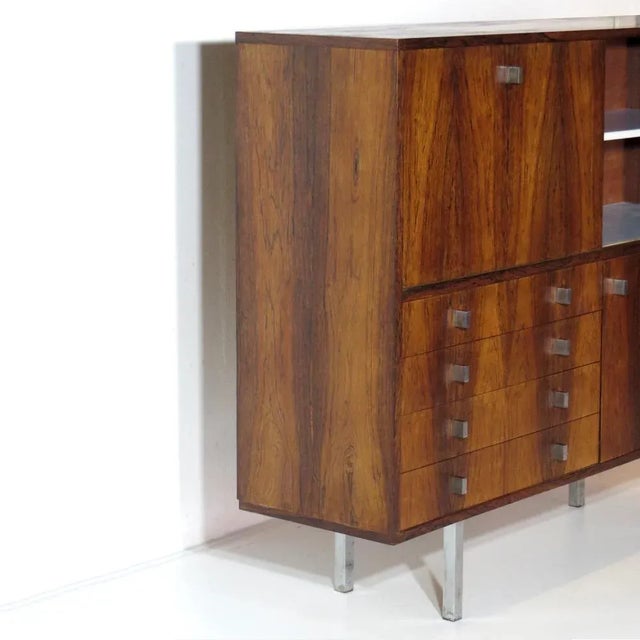 Rosewood Highboard by Alfred Hendrickx for Belform, 1960s For Sale - Image 6 of 8