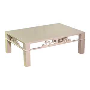 Henredon Chinoiserie White Coffee Table, 1970s