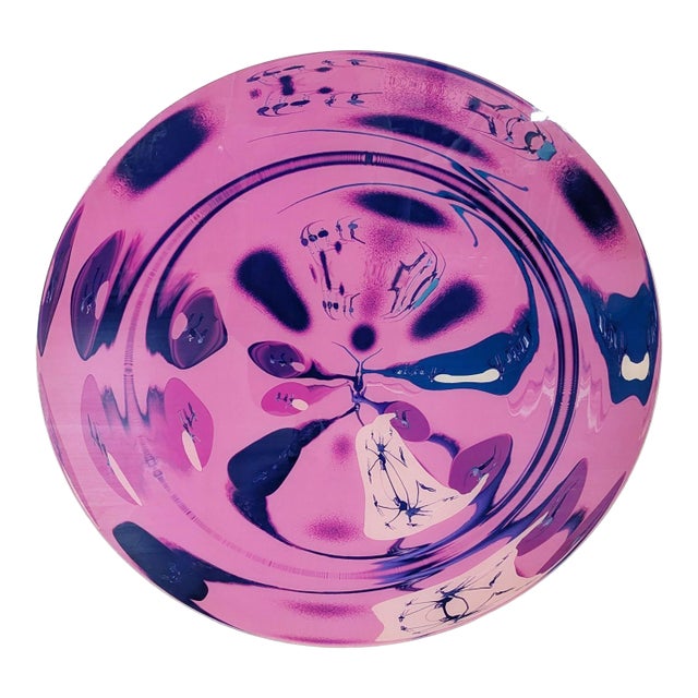 TransCode by Mette Tommerup, 2001 - Round Abstract Painting For Sale
