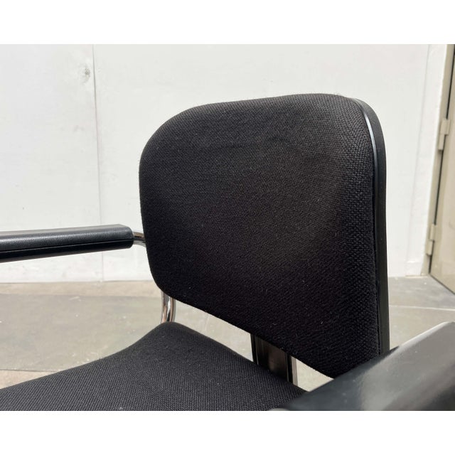 Black Vintage German Model Eurochair 5600 Office Swivel Chair by Fritz Makiol for Girsberger, 1970s For Sale - Image 8 of 18