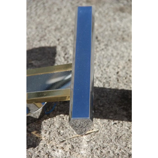 Minimalist Chrome and Brass Wall Lights by Gaetano Sciolari, 1970s, Set of 2 For Sale - Image 10 of 13