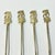 Brass Late 19th C. Antique Art Deco Egyptian Sphinx Demitasse Spoons - Set of 7 For Sale - Image 8 of 14
