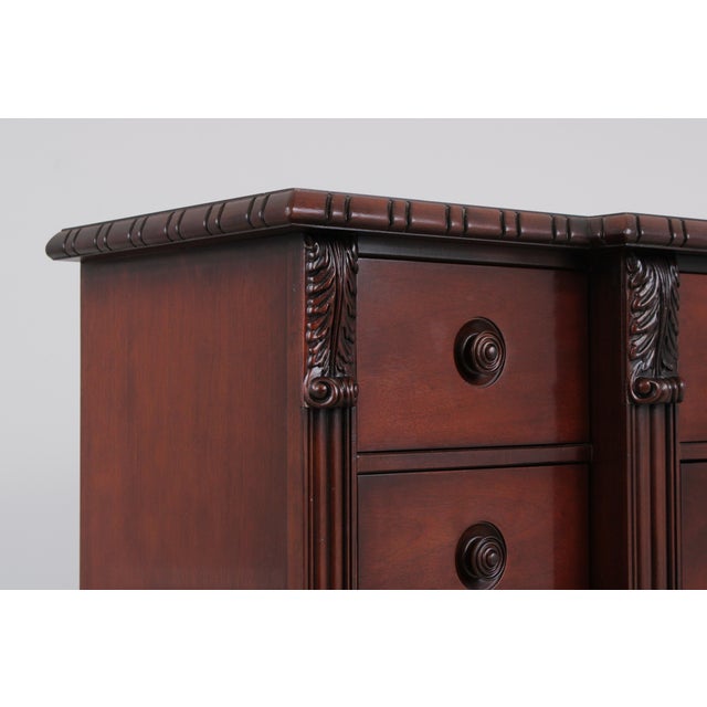 Brown Henredon Ralph Lauren Mahogany 21 Drawer Gentleman's High Chest For Sale - Image 8 of 14