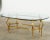 Hollywood Regency Maison Jansen Style Hollywood Regency Brass Oval Dining Table For Sale - Image 3 of 12