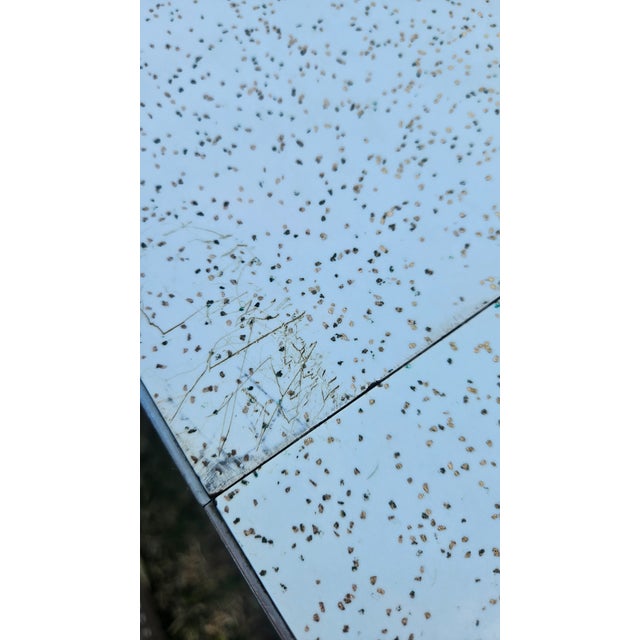 Chrome Vintage 1950s Formica Chrome Dinette Table With 2 Leaves For Sale - Image 8 of 8