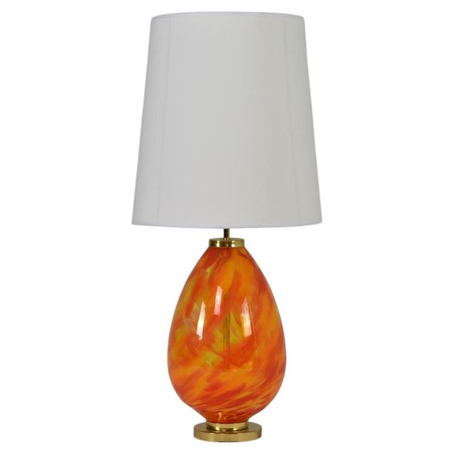 Capri Marea Table Lamp in Brass and Fabric by Jonathan Amar Studio For Sale - Image 17 of 17