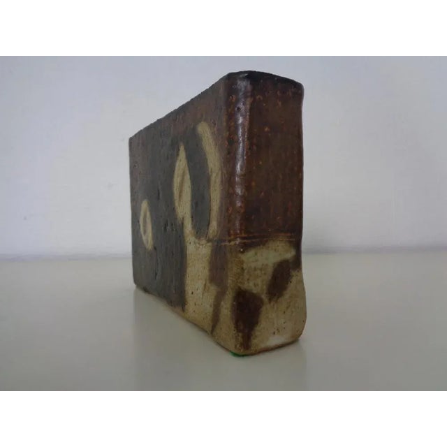 Vintage Glazed Studio Ceramic Vase from Trille Jørgensen, Denmark, 1970s For Sale - Image 6 of 14