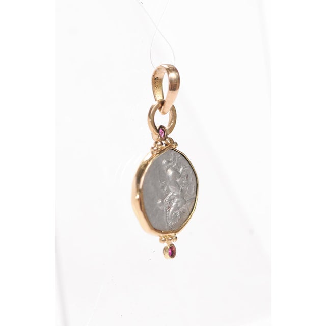 15th Century Naked Taras Didrachm Pendant W 18k Gold For Sale In Atlanta - Image 6 of 13