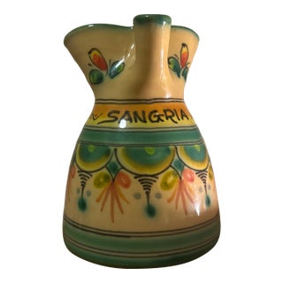 Sangria Pottery Pitcher For Sale