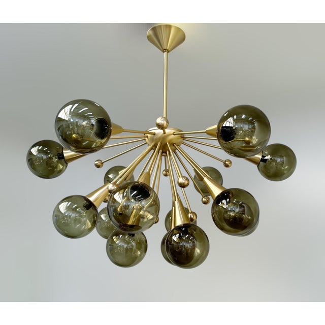Italian 21st Century Aurora Flush Mount by Fabio LTD For Sale - Image 3 of 8