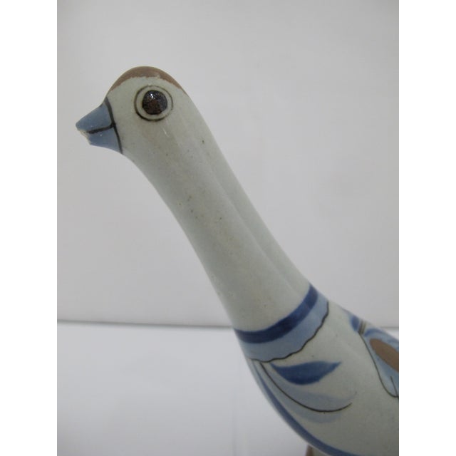 Ken Edwards El Palomar Blue Tonala Mexico Folk Pottery Dove Bird Figurine Pair For Sale - Image 12 of 15