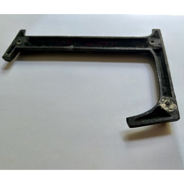 Antique Bronze Letter "L" Hanging Wall Signage For Sale - Image 13 of 15
