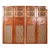 Antique Wood Four-Panel Dressing Screen / Room Divider For Sale