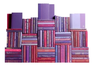 Decorative Books - Berry Book Wall - Set of 100 Purple Books