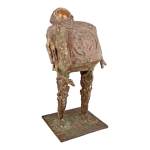 Mid-20th Century Astronaut Bronze Sculpture by Italian-Brazilian Artist Doménico Calabrone