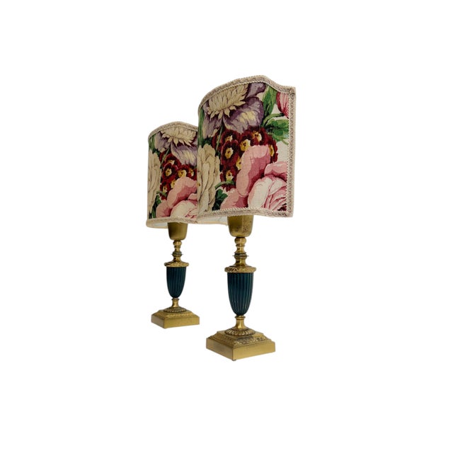 Table Lamps in Brass and Green Metal by Einar Bäckström, 1950, Set of 2 For Sale - Image 10 of 13