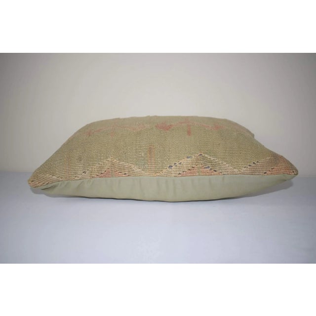Antiqe Kilim Lumbar Pillow Case For Sale - Image 4 of 6