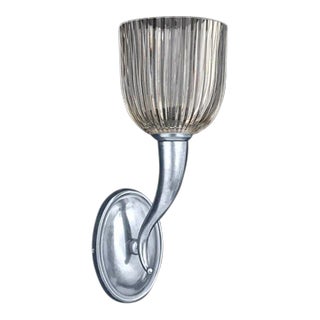 Olympia Uno Sconce in Nickel Finish For Sale