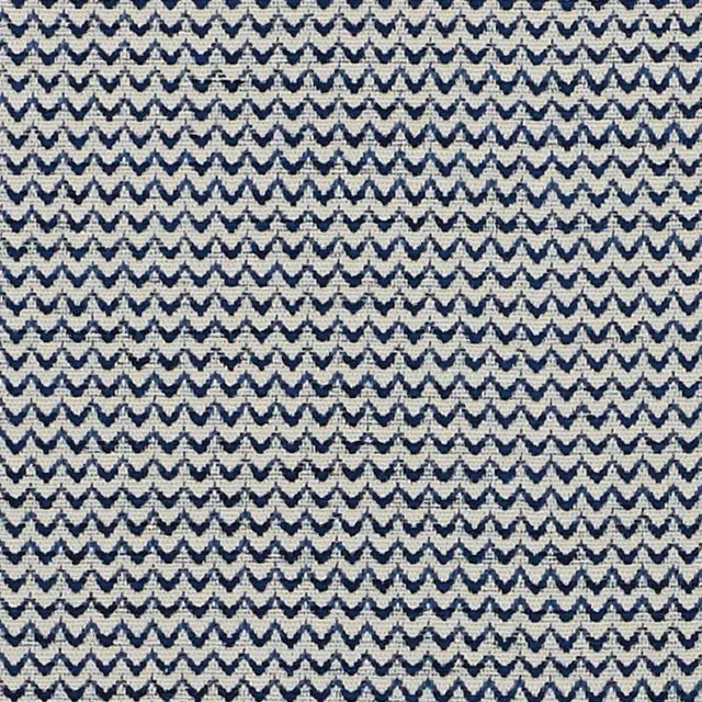 Contemporary Sample - Schumacher Ellis Fabric in Blue For Sale - Image 3 of 3