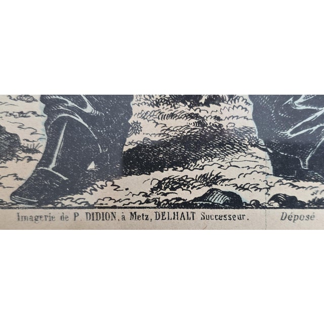 Wood Set of Three 19th Century French Military Uniform Prints by P. Didion, Metz For Sale - Image 7 of 8