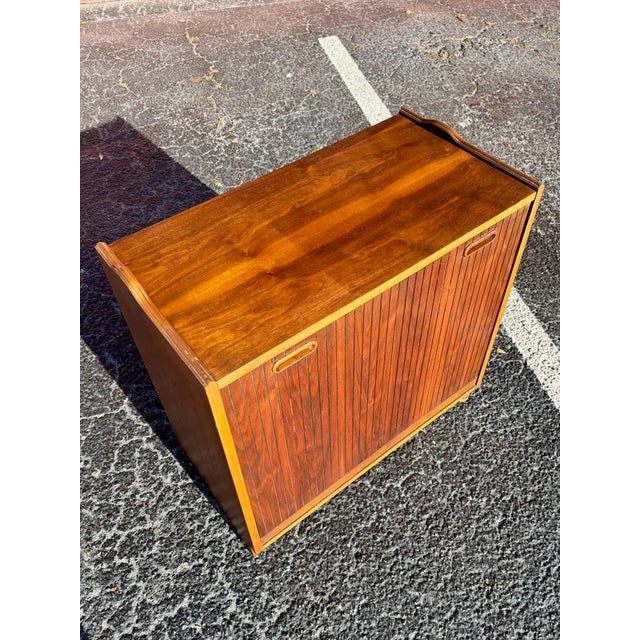 Mid Century Lane Martinique Record Cabinet Bookcase For Sale - Image 9 of 18