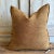 Exceptionally soft chenille pillow, made in Paris France. Color: Havane (a dark rich rust/ terracotta) Double sided pillow...