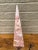 Pink Pink Marble Obelisk With Dramatic Veining For Sale - Image 8 of 8