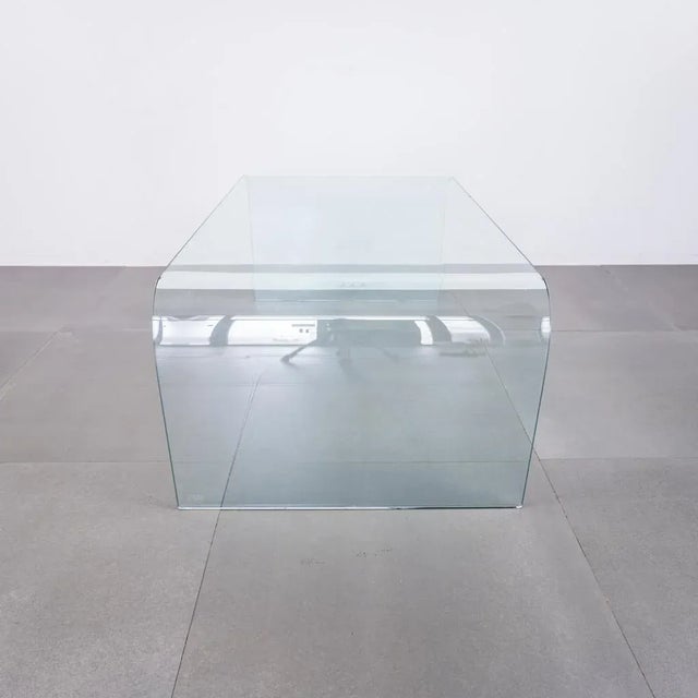 Vintage Glass Coffee Table from Fiam, 1980s For Sale - Image 3 of 7