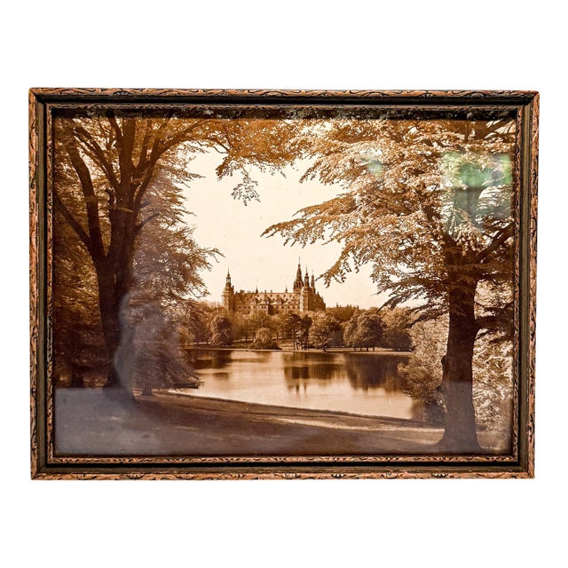 Vintage Framed Photograph of Fredericksburg Castle. For Sale