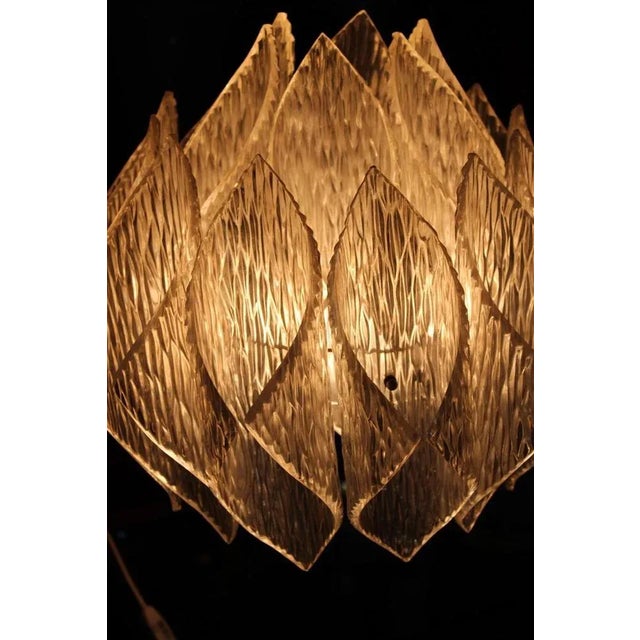 Italian Acrylic Glass Ceiling Light, 1970s For Sale - Image 3 of 12