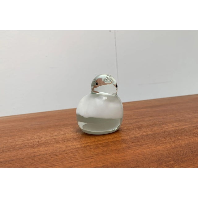 Vintage Glass Bird Sculpture For Sale - Image 5 of 13