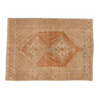 Vintage Distressed Afshar Rug - 4'9" X 6'7" For Sale