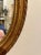 Vintage Gilt Italian Oval Mirror For Sale - Image 4 of 7