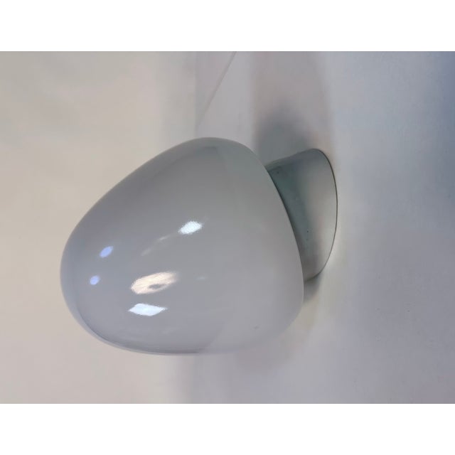 Strawberry Porcelain & Opaline Glass Wall Lamp by Wilhelm Wagenfeld for Lidner, Germany, 1950s For Sale - Image 9 of 16