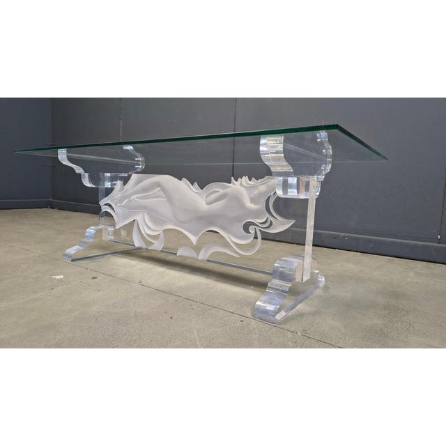 Acrylic Coffee Table from Fabian Art, 1980s For Sale - Image 6 of 14