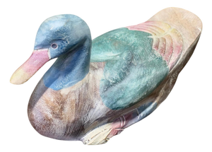 Vintage French Folk Art Deco Duck, 1920