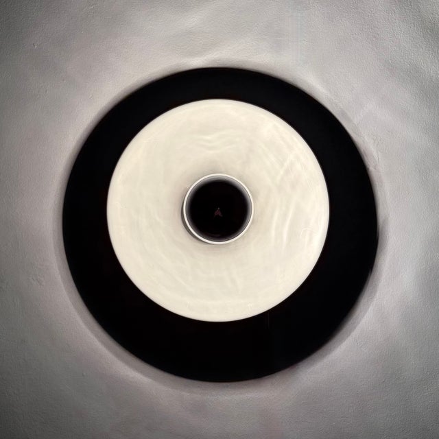 Wall Sconce Disc attributed to Charlotte Perriand for Les Arcs, 1970s For Sale - Image 9 of 18