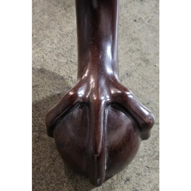 Brown Kindel Winterthur Collection Philadelphia Carved Mahogany Tilt Top Pie Table For Sale - Image 8 of 14