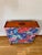 1970s One of a Kind Handmade Folding Sewing & Craft Cabinet Folk Art Organizer For Sale - Image 4 of 12