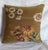 This beautiful antique tapestry pillow is created from a historic French Aubusson-style tapestry fragment featuring an...