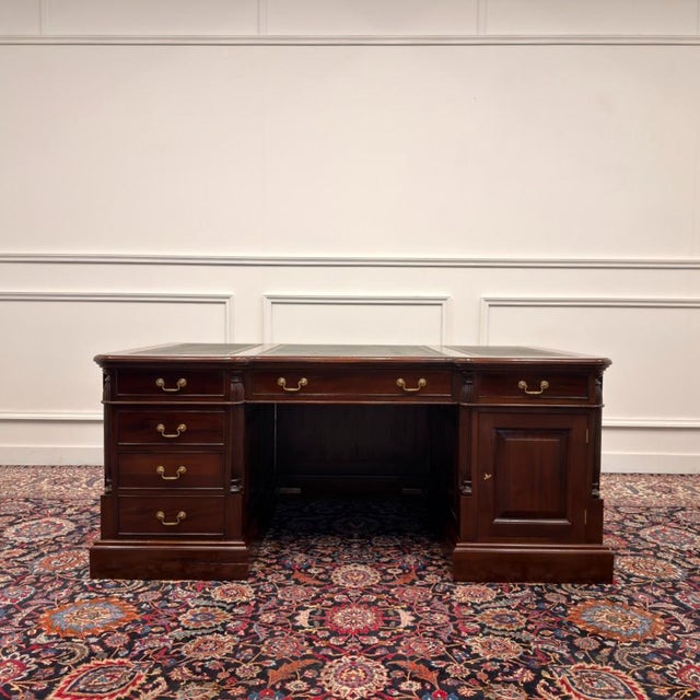 Large English Desk with Back Panel For Sale - Image 3 of 18
